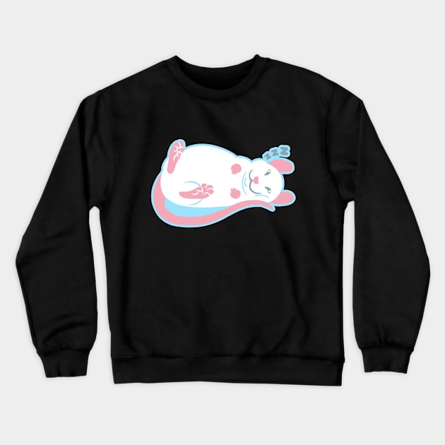 Sleeping Rat Crewneck Sweatshirt by Ratfrens